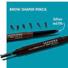 Brow Shaper Pencil - Waterproof, Nutmeg Brown - golden brown, 0.007 oz/ 0.2g